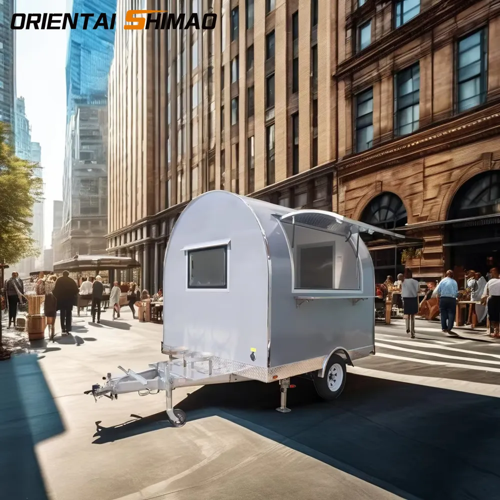 Skema warna baru meningkatkan trailer makanan abu-abu
