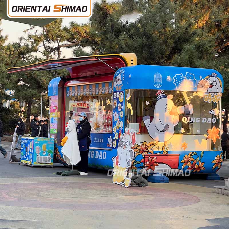 Gerobak Makanan Di Atas Roda Gerobak Makanan Lipat Katering Makanan Jalanan Trailer Truk Makanan