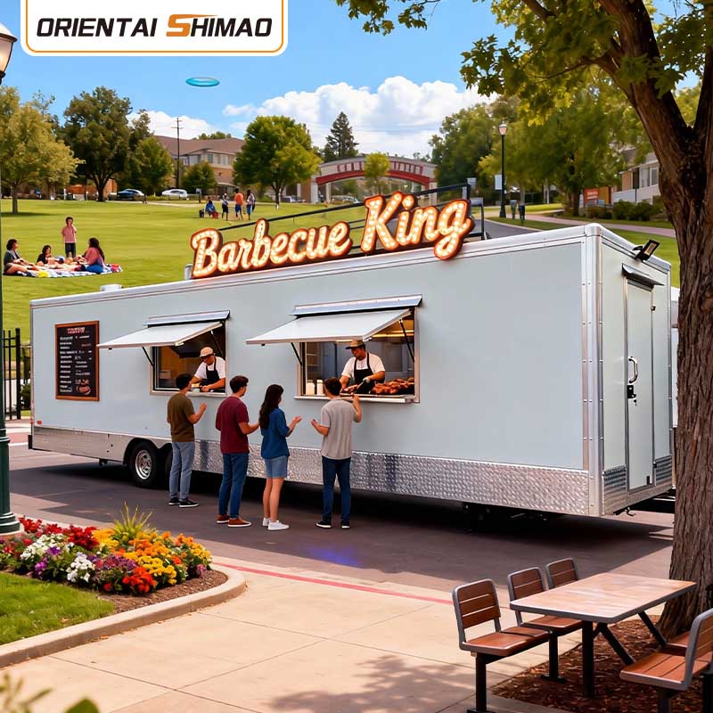 Gerobak Es Krim Makanan Penutup Gelato Churros Mobile Katering Makanan Trailer Layanan Jalanan Truk Makanan
